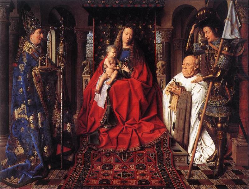 EYCK, Jan van The Madonna with Canon van der Paele  df china oil painting image